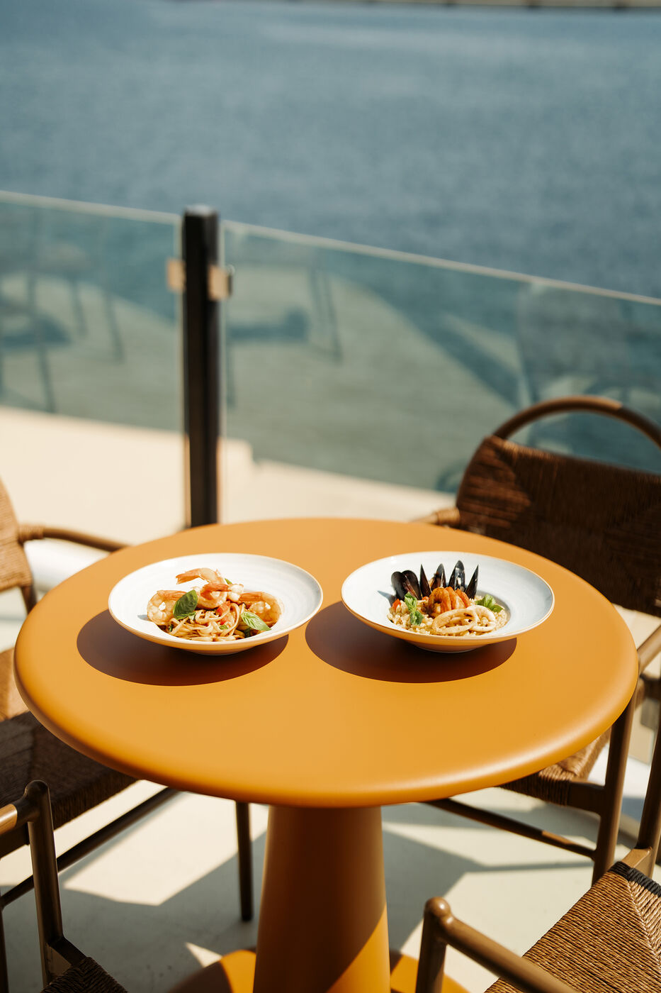 Two plates, one view
