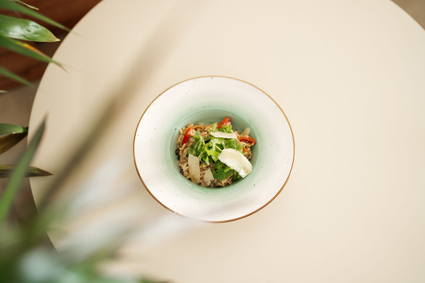 A garden on the plate