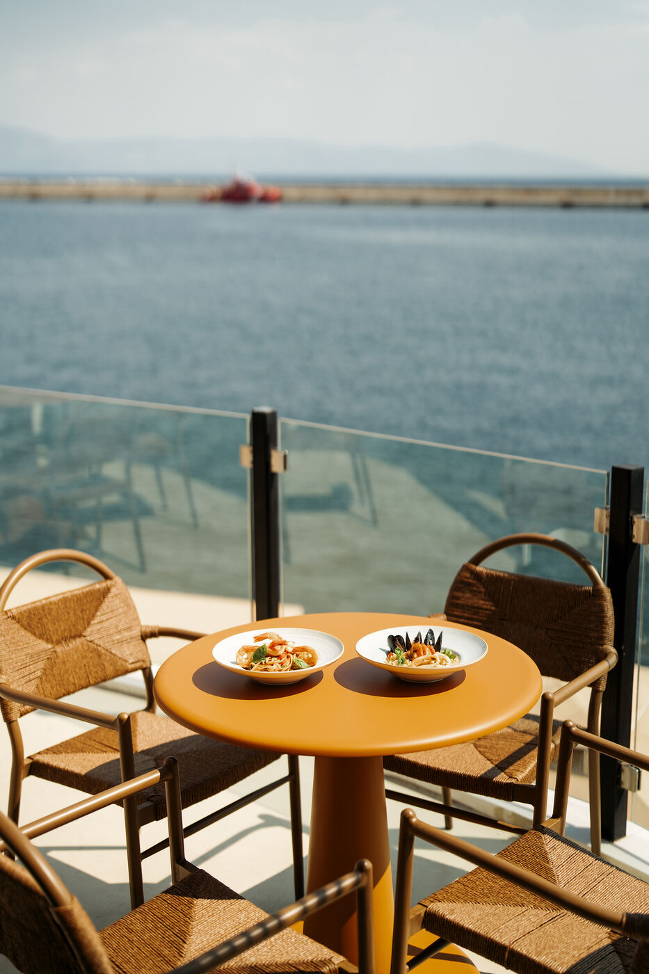 A round table for the view